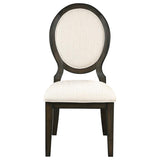 Twyla Oval Back Dining Side Chair Dark Cocoa (Set of 2) | Brown | Dark Cocoa | 115102