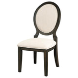 Twyla Oval Back Dining Side Chair Dark Cocoa (Set of 2) | Brown | Dark Cocoa | 115102