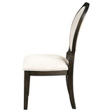 Twyla Oval Back Dining Side Chair Dark Cocoa (Set of 2) | Brown | Dark Cocoa | 115102