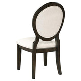 Twyla Oval Back Dining Side Chair Dark Cocoa (Set of 2) | Brown | Dark Cocoa | 115102