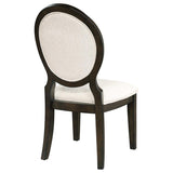 Twyla Oval Back Dining Side Chair Dark Cocoa (Set of 2) | Brown | Dark Cocoa | 115102