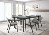 Stevie Padded Wood Dining Arm Chair Black (Set of 2) | King | Grey | Black | 115112