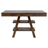 Dewey Rectangular 60-inch Counter Height Dining Table Walnut | Brown | Walnut | 115208