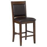 Dewey Upholstered Counter Chair Walnut (Set of 2) | Brown | Walnut | 115209