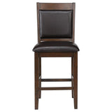 Dewey Upholstered Counter Chair Walnut (Set of 2) | Brown | Walnut | 115209
