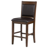 Dewey Upholstered Counter Chair Walnut (Set of 2) | Brown | Walnut | 115209