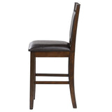 Dewey Upholstered Counter Chair Walnut (Set of 2) | Brown | Walnut | 115209