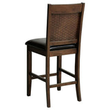 Dewey Upholstered Counter Chair Walnut (Set of 2) | Brown | Walnut | 115209