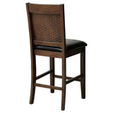 Dewey Upholstered Counter Chair Walnut (Set of 2) | Brown | Walnut | 115209