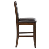 Dewey Upholstered Counter Chair Walnut (Set of 2) | Brown | Walnut | 115209