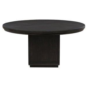 Leandro 7-piece Round Dining Table Set Burnished Black