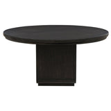 Leandro 60-inch Round Dining Table Burnished Black | King | Black | Burnished Black | 115390