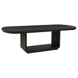 Leandro 78-inch Extension Dining Room Table Burnished Black | Black | Burnished Black | 115391