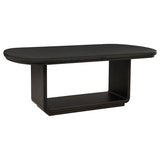 Leandro 78-inch Extension Dining Room Table Burnished Black | Black | Burnished Black | 115391