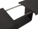 Leandro 78-inch Extension Dining Room Table Burnished Black | Black | Burnished Black | 115391