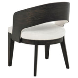 Leandro Upholstered Dining Arm Chair Cream (Set of 2) | Black | Burnished Black / Cream | 115393