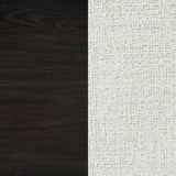 Leandro Upholstered Dining Arm Chair Cream (Set of 2) | Black | Burnished Black / Cream | 115393