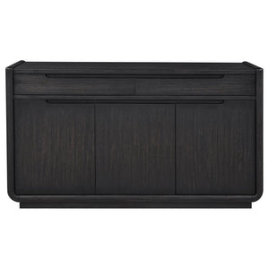 Leandro 2-drawer Dining Sideboard Server Burnished Black