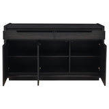 Leandro 2-drawer Dining Sideboard Server Burnished Black | Black | Burnished Black | 115395