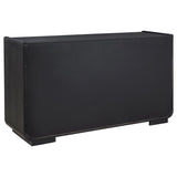Leandro 2-drawer Dining Sideboard Server Burnished Black | Black | Burnished Black | 115395