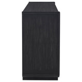 Leandro 2-drawer Dining Sideboard Server Burnished Black | Black | Burnished Black | 115395