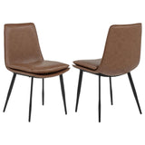 Ortega Upholstered Dining Side Chair Coffee (Set of 2) | Brown | Coffee | 115472