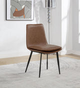 Ortega Upholstered Dining Side Chair Coffee (Set of 2) | Brown | Coffee | 115472