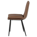 Ortega Upholstered Dining Side Chair Coffee (Set of 2) | Brown | Coffee | 115472