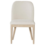 Solano Upholstered Dining Side Chair Beige (Set of 2) | Brown | Weathered Mango | 115502
