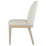 Solano Upholstered Dining Side Chair Beige (Set of 2) | Brown | Weathered Mango | 115502