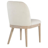 Solano Upholstered Dining Side Chair Beige (Set of 2) | Brown | Weathered Mango | 115502
