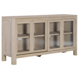 Solano Sliding Door Dining Sideboard Server Weathered Mango | Brown | Weathered Mango | 115505