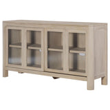 Solano Sliding Door Dining Sideboard Server Weathered Mango | Brown | Weathered Mango | 115505