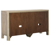 Solano Sliding Door Dining Sideboard Server Weathered Mango | Brown | Weathered Mango | 115505