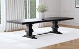 Florence 126-inch Extension Dining Table Distressed Black | King | Black | Distressed Black | 115531