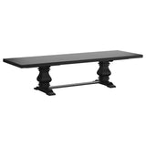 Florence 126-inch Extension Dining Table Distressed Black | King | Black | Distressed Black | 115531