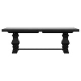 Florence 126-inch Extension Dining Table Distressed Black | King | Black | Distressed Black | 115531