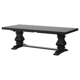 Florence 126-inch Extension Dining Table Distressed Black | King | Black | Distressed Black | 115531