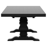 Florence 126-inch Extension Dining Table Distressed Black | King | Black | Distressed Black | 115531