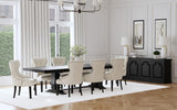 Florence 126-inch Extension Dining Table Distressed Black | King | Black | Distressed Black | 115531