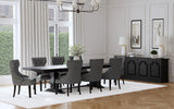 Florence 126-inch Extension Dining Table Distressed Black | King | Black | Distressed Black | 115531