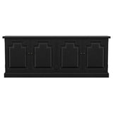 Florence 4-door Dining Sideboard Buffet Distressed Black | Full | Black | Distressed Black | 115535