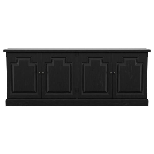 Florence 4-door Dining Sideboard Buffet Distressed Black