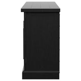 Florence 4-door Dining Sideboard Buffet Distressed Black | Full | Black | Distressed Black | 115535