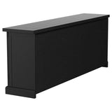 Florence 4-door Dining Sideboard Buffet Distressed Black | Full | Black | Distressed Black | 115535