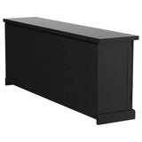 Florence 4-door Dining Sideboard Buffet Distressed Black | Full | Black | Distressed Black | 115535