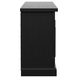 Florence 4-door Dining Sideboard Buffet Distressed Black | Full | Black | Distressed Black | 115535
