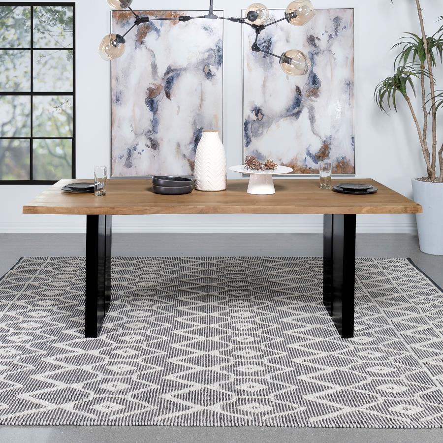 Bradshaw 80-inch Live Edge Wood Dining Table Natural Acacia | King | Brown | Natural Acacia | 115541