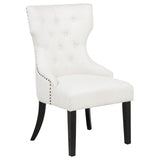Baney Fabric Upholstered Dining Side Chair Cream and Black | Beige | Cream / Black | 115572