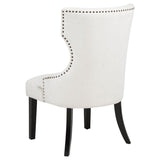Baney Fabric Upholstered Dining Side Chair Cream and Black | Beige | Cream / Black | 115572